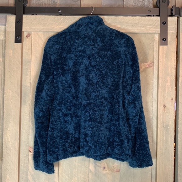 Pendleton Fuzzy Sherpa Deep Pile Full Zip Teal Jacket, size XL - Picture 6 of 11
